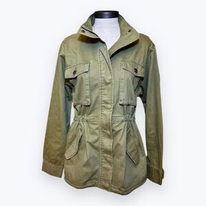 VTG 80s 90s Forever 21 SK Field Jacket Women's M Olive Green Military Style USA